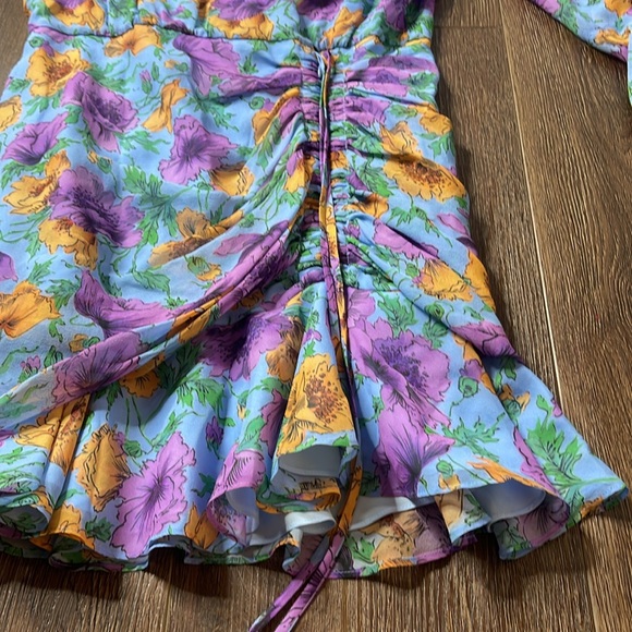 VERONICA BEARD SEAN FLORAL-PRINT DRESS 100% silk Dress 4 - Picture 9 of 13